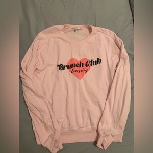 WildFox brunch club everyday heart sweatshirt